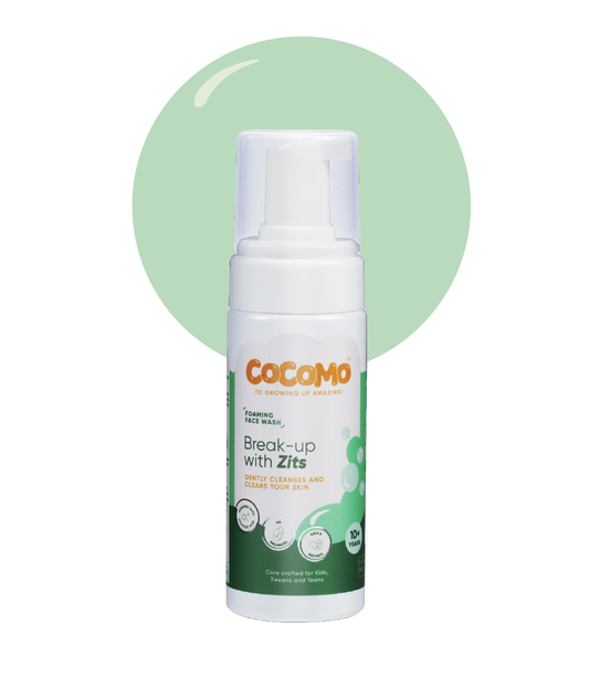 Cocomo natural anti acne foaming face wash for tweens and teens