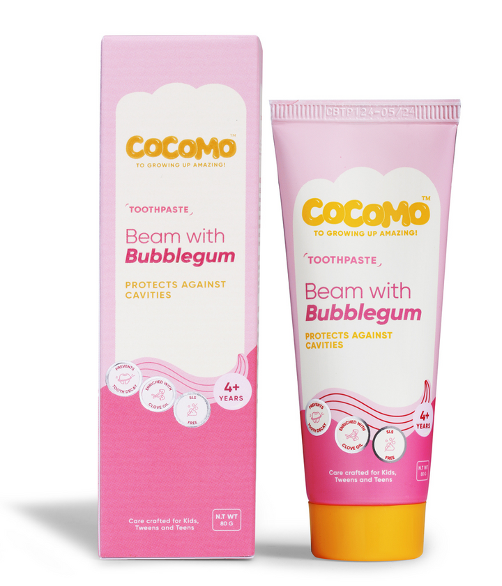 Cocomo natural bubblegum toothpaste for kids