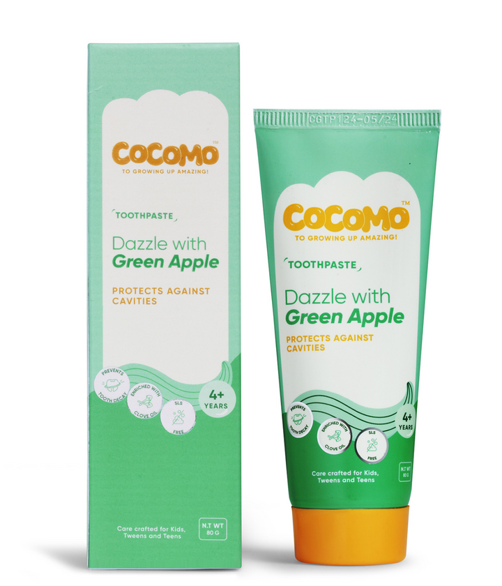 Cocomo natural green apple toothpaste for kids