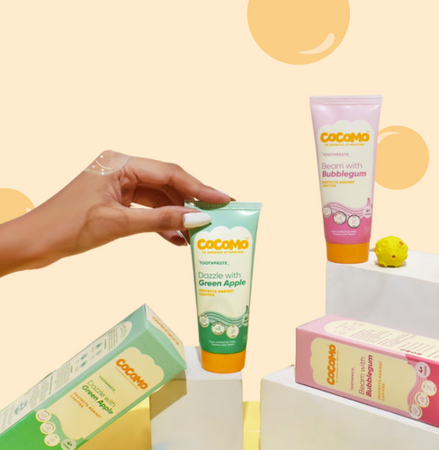 cocomo toothpastes for kids, tweens and teens